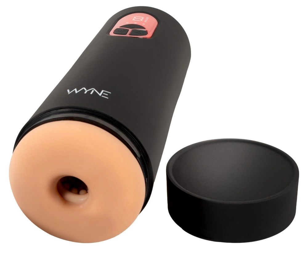 Black - Anelma WYNE Model 07 Automatic Intimate Device with Suction & Vibration