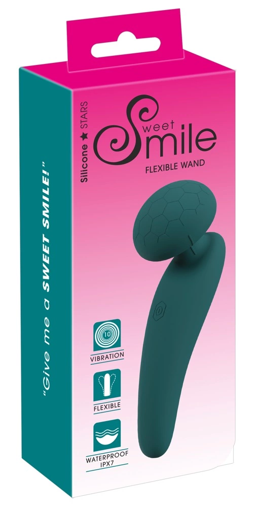 Sweet Smile Flexible Wand Masażer Zielony 14.2 cm
