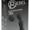Rebel RC Anal Plug Dual Motor Silicone Black 13.7cm USB Rechargeable - Anelma Rebel RC Anal Plug Dual Motor Silicone Black 13.7cm USB Rechargeable