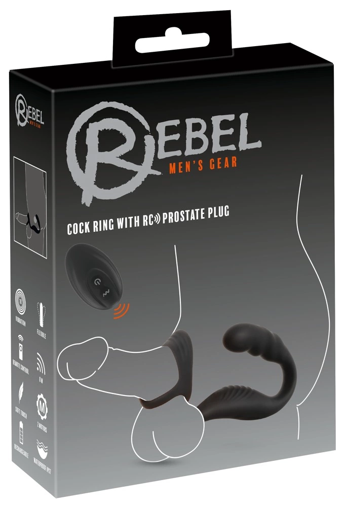 Rebel RC Prostate Plug & Dual Support Ring Set Rebel RC Prostate Plug & Dual Support Ring Set