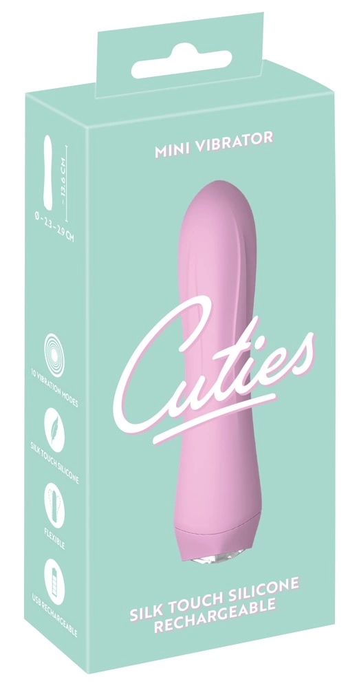 Cuties Mini Wibrator 4. Generacji 10 Trybow Rożowy 13