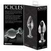 Pipedream Icicles No. 25 Glass Massage Plug 9 cm Transparent. Butt plug