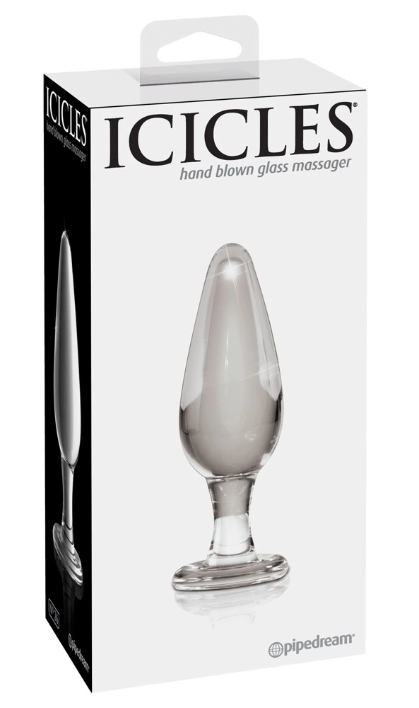 Pipedream Icicles No. 26 Glass Plug Clear