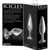 Icicles Model 26 Szklany korek do masaÅ¼u rÄ™cznie wykonany 11 cm