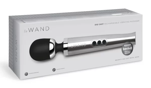 Le Wand Die Cast Recharg Silver - vibraattori