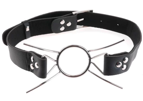 Fetish Fantasy Elite Spider Gag Adjustable Silver/Black 3.8
