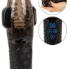 Stroker Handy Sucking Intimate Machine Dual Vibration Black 21.7cm combines 9 vibration modes and rechargeable power in a practical