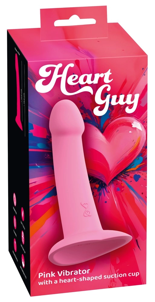 You2Toys Heart Guy Pink model z bazą przyssawką