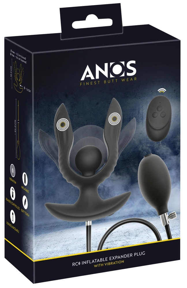 ANOS RC Inflatable Silicone Plug with Vibration
