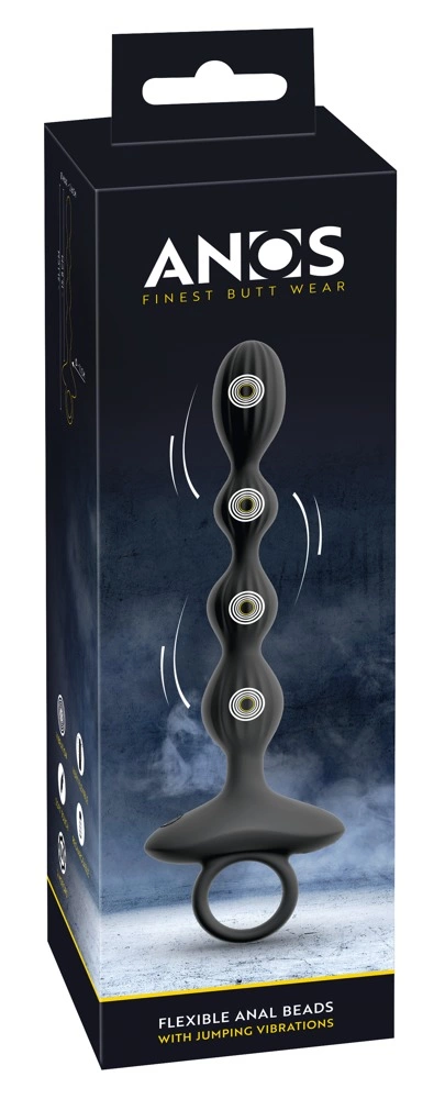 ANOS Flexible Silicone Beads with Dual Motor & Jumping Vibration