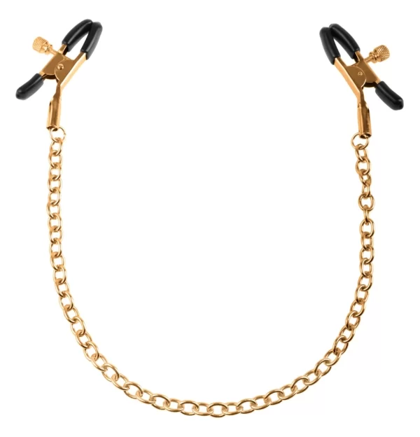 FFS Adjustable Nipple Clamps with Gold-Tone Chain