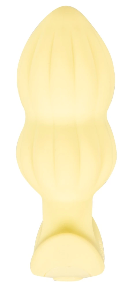 Cuties WibrujÄ…ca Zatyczka Anatomiczna Å»oÅ‚ta 7 Trybow Silikon 8cm