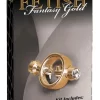 Fetish Fantasy Gold Magnetyczne Zaciski ZÅ‚ote z KrysztaÅ‚kami 5 cm
