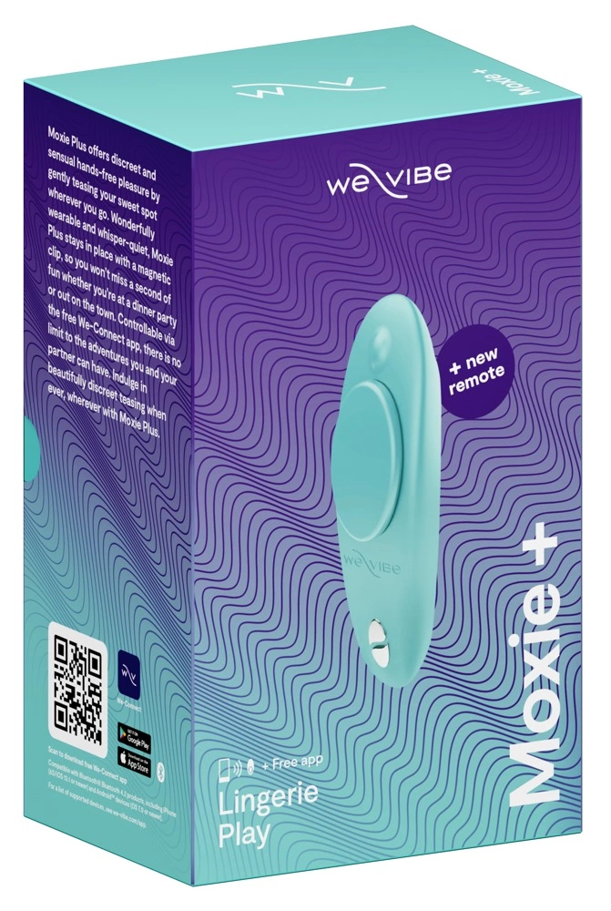 We-Vibe Moxie+ Aqua Discreet Wearable Panty Device with Remote & App - Anelma We-Vibe Moxie+ Aqua - vibraattori