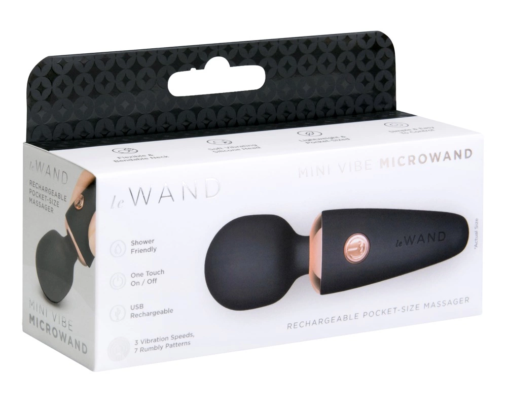 Le Wand Mini Microwand Black - vibraattori