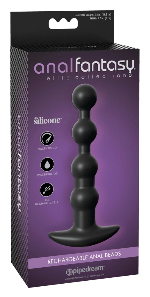 AFE Intimate Silicone Anal System Rechargeable 17cm Black