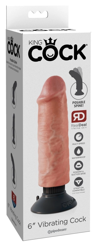 Pipedream King Cock 20 cm Model z Przyssawką Jasny Beżowy - vibraattori