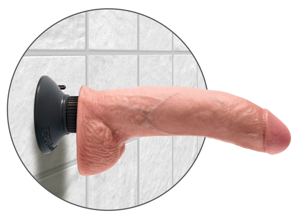 Pipedream King Cock 9" Flexi Vibrating Model with Suction
