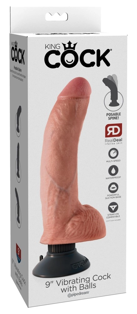 Pipedream King Cock Model 23 cm jasny - vibraattori