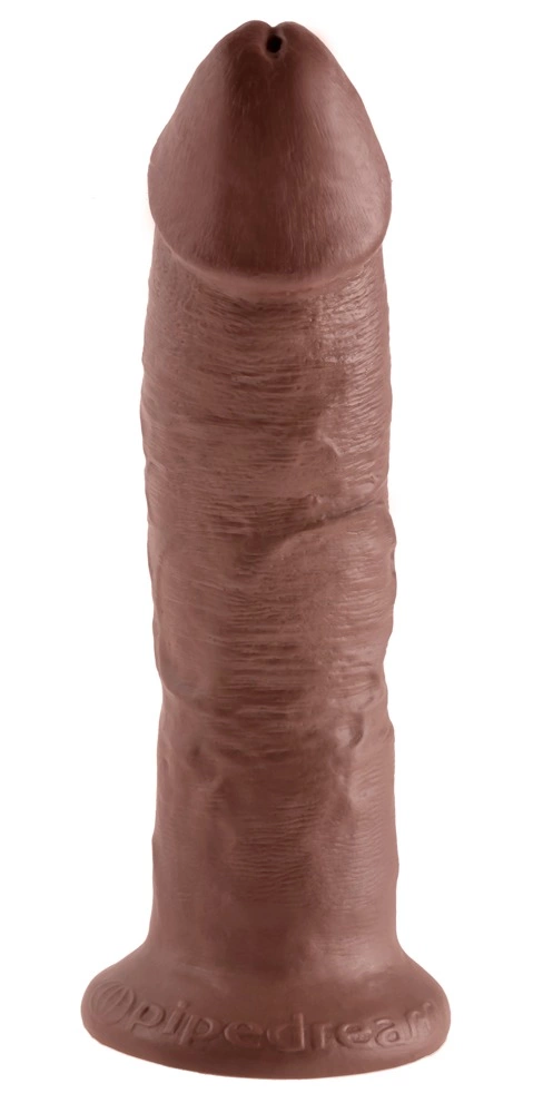 King Cock Anatomiczny Model Zakrzywiony z PrzyssawkÄ… 24cm BrÄ…zowy - Anelma sexshop
