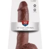Pipedream King Cock 10 Inch Balls Brown Anatomical Model PVC - Anelma sextoys