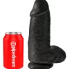 King Cock model 23 cm czarny z przyssawkÄ… - anatomiczna forma PVC - Anelma eroticshop
