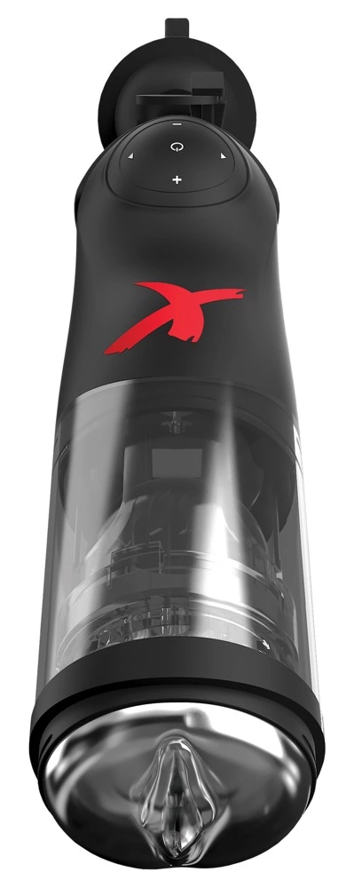 Pipedream Deluxe Mega-Bator Multi-Opening Intimate Machine 35.6cm combines rechargeable power and waterproof construction in a practical
