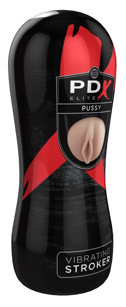 Pipedream PDX Vibrating Intimate Stroker 17.5 cm TPR Flesh combines an ergonomic design for comfortable