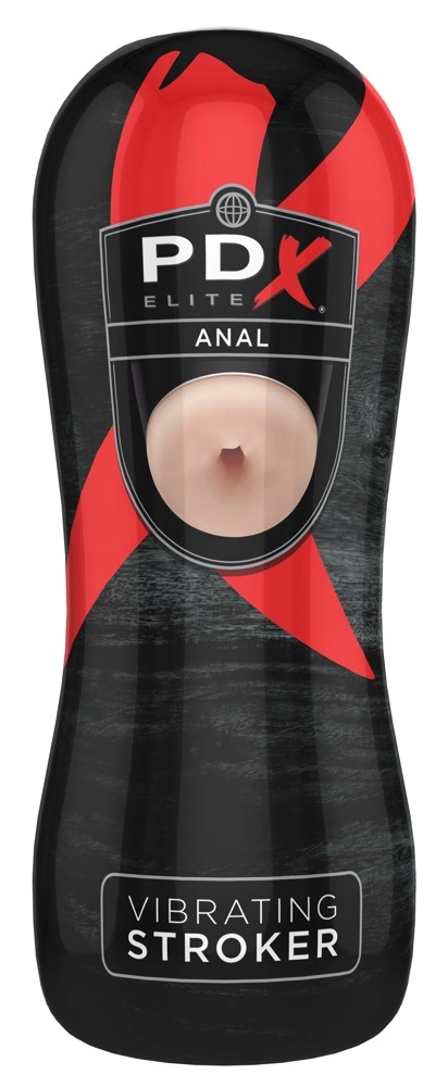 PEE Vibrating Anal Stroker 17.5 cm combines an ergonomic design for comfortable