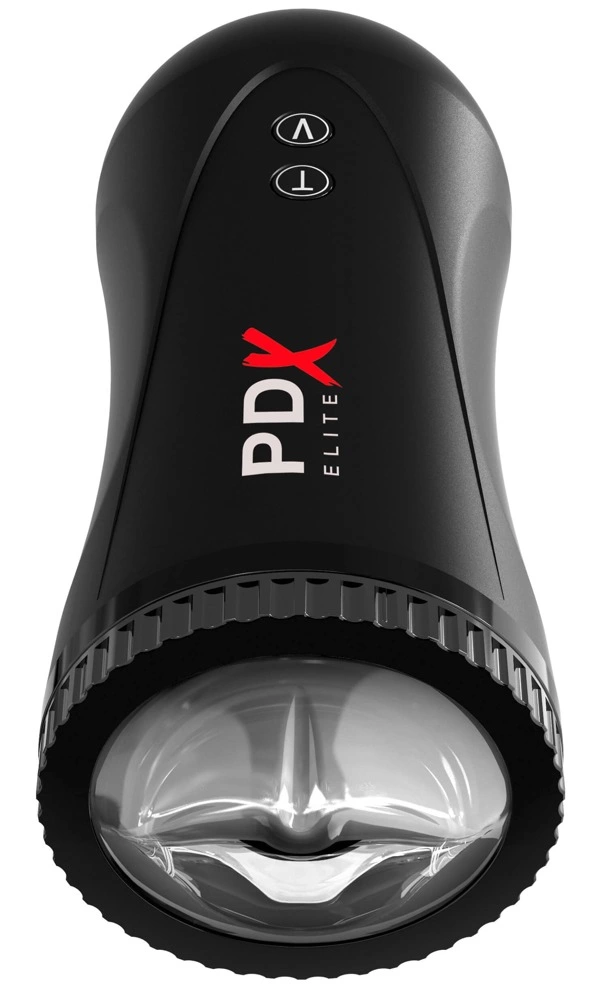 PDX Elite Moto Stroker Automatic Intimate Machine 21cm USB Black. Product details include functions