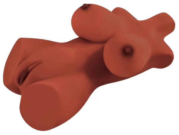 PDX Plus Perfect 10 Torso Brown Anatomical Intimate Machine 44.5 cm combines an ergonomic design for comfortable