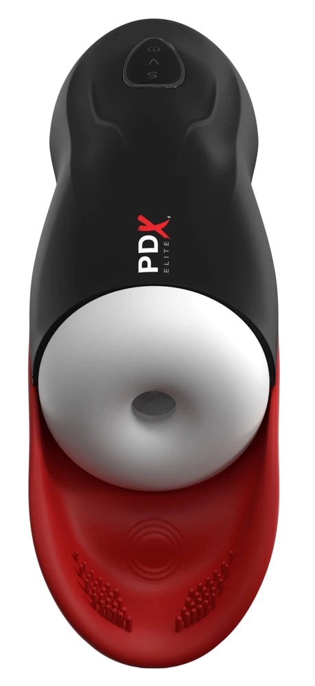PDX Elite Fap-O-Matic Pro Intimate Machine with Suction & Vibration combines 5 vibration modes and rechargeable power in a practical