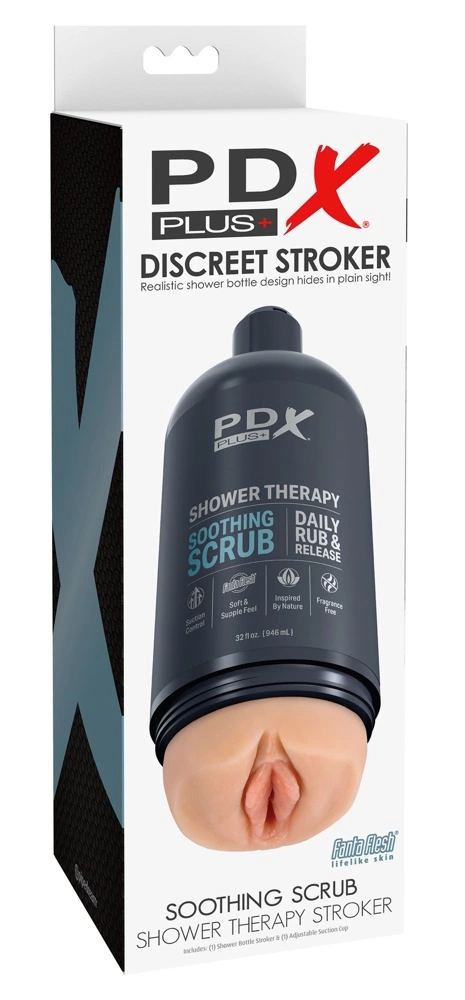 PDX Plug Shower Therapy Soothing Scrub Intimate Machine