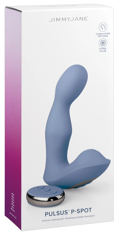Jimmyjane Pulsus P-Spot Dual Action Silicone Intimate Massager Black - Anelma sextoys