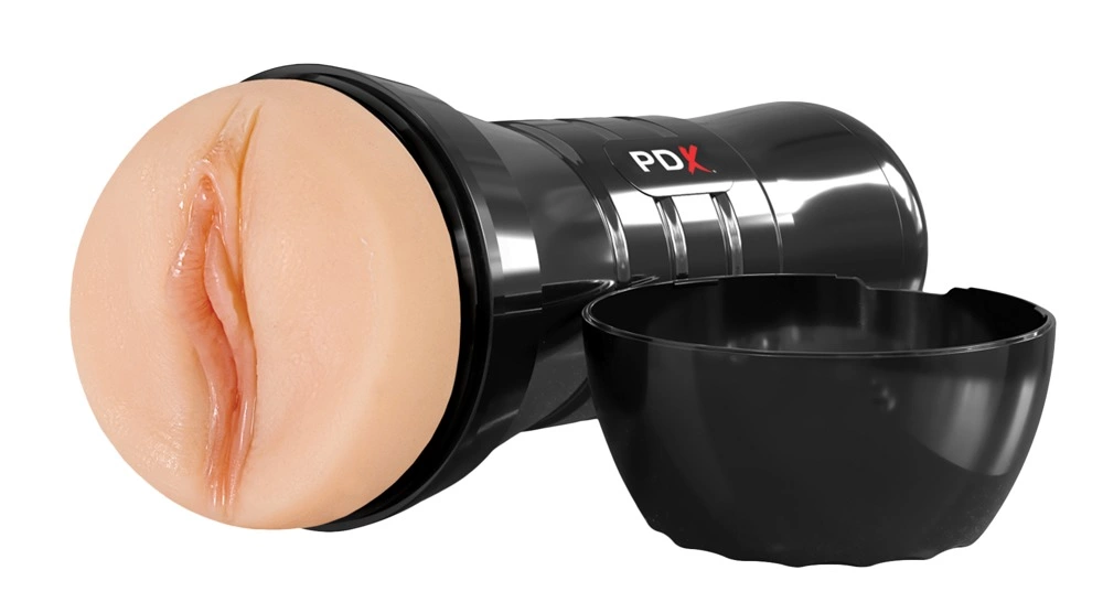 PDX Extreme WetP. Super Juicy - maszyna intymna - Anelma PDX Extreme WetP Super Juicy Intimate Machine 26cm Transparent XXL combines an ergonomic design and adjustable pressure in a practical