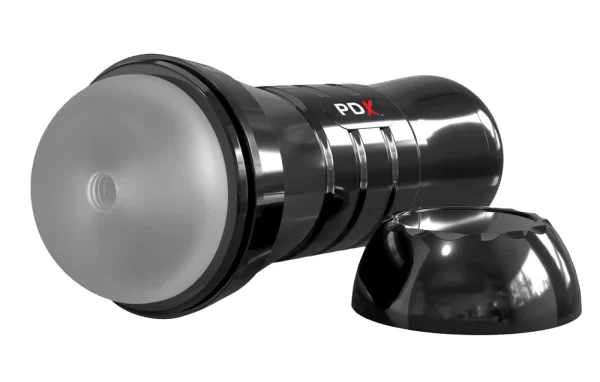 PDX Extreme WetStroker Slide Transparent Intimate Machine 26 cm XXL combines an ergonomic design and adjustable pressure in a practical