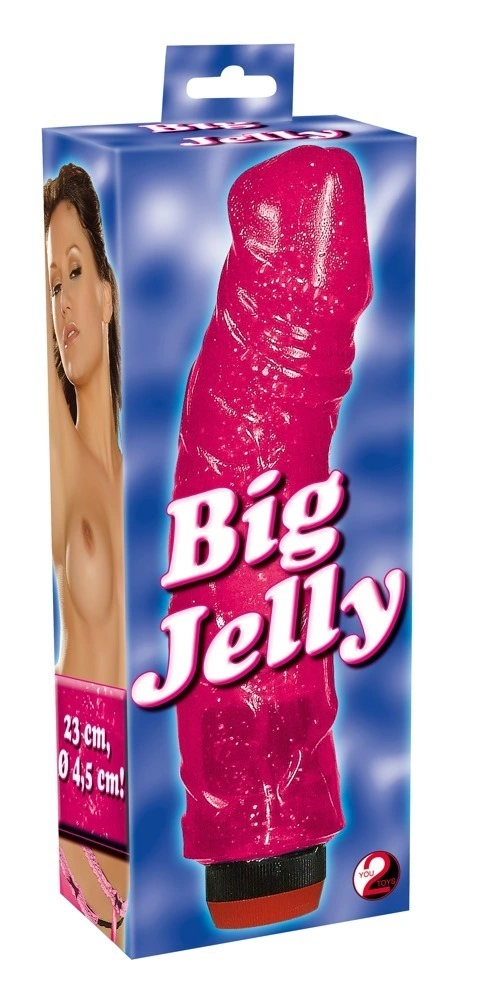 You2Toys Vibrator Jelly Large Rożowy 23 cm elastyczny model - vibraattori