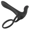 Black Velvets Pierścień wibrujący silikonowy 14 cm czarny