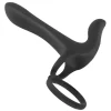 Black Velvets Couples Intimacy Vibrator Dual Ring Waterproof