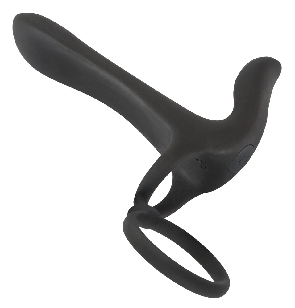 Black Velvets Couples Intimacy Vibrator Dual Ring Waterproof