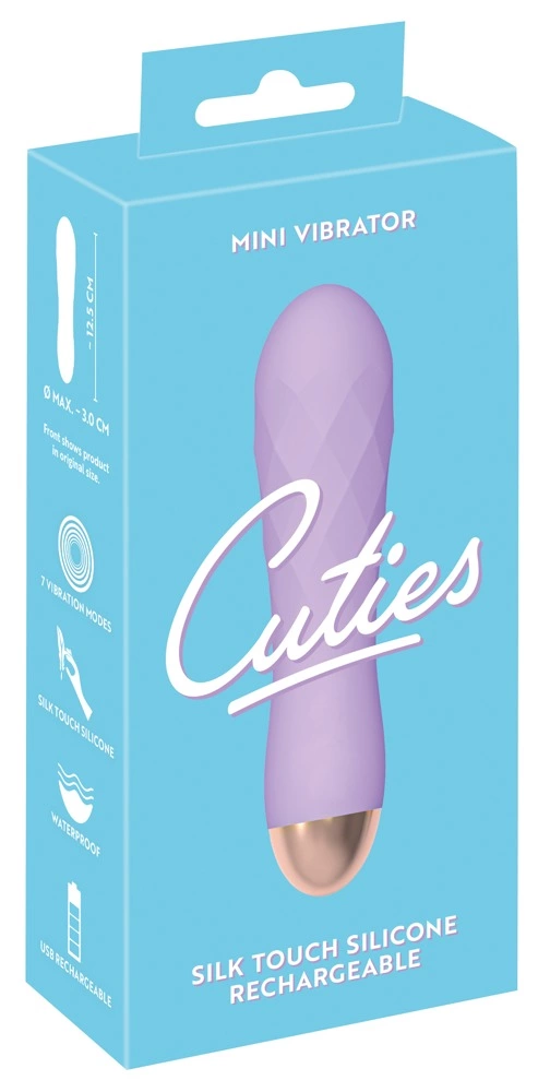 Cuties Mini Wibrator Fioletowy 7 Trybow Kompaktowy - vibraattori