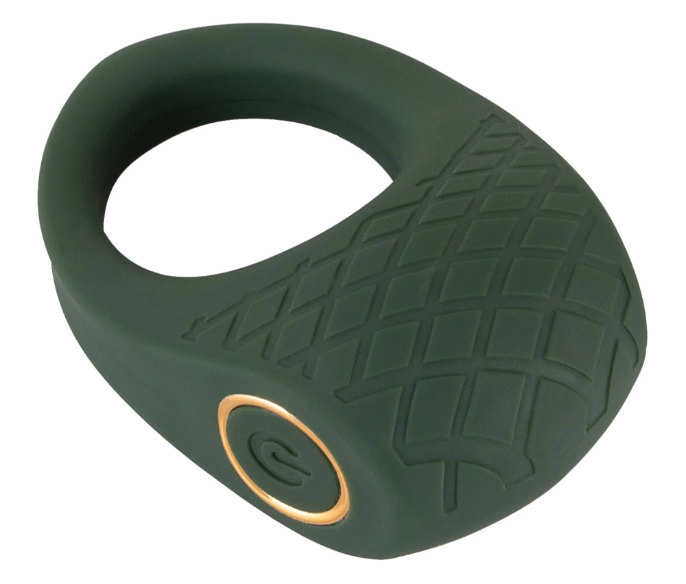 Emerald Love Luxurious Vibro Ring - silikonowy pierścień z 10 trybami - Anelma eroticshop