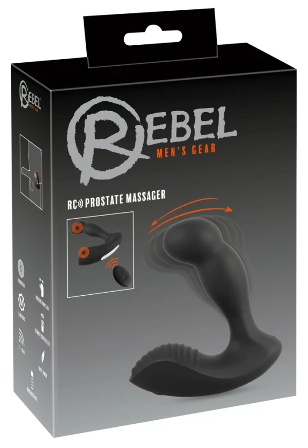 Rebel RC Intimate Massager Prostate Model with Remote Control 13.1 cm