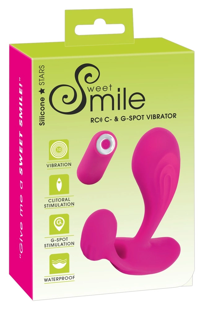Sweet Smile RC Flexible Dual-Motor Silicone Vibrator - Anelma Sweet Smile RC C&G-Spot - G-pistevibraattori