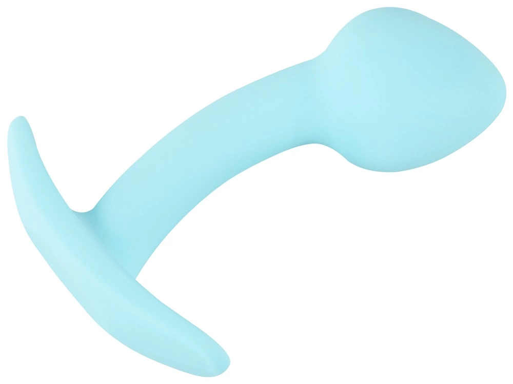 Butt plug Cuties Blue Anal Plug Mini Silicone 7.1 cm Flexible Silk Touch. Butt plug. See functions