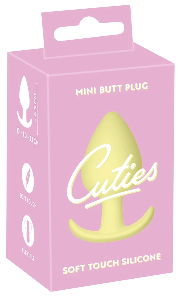 Cuties Yellow Mini Plug - Compact Silicone Model for Beginners