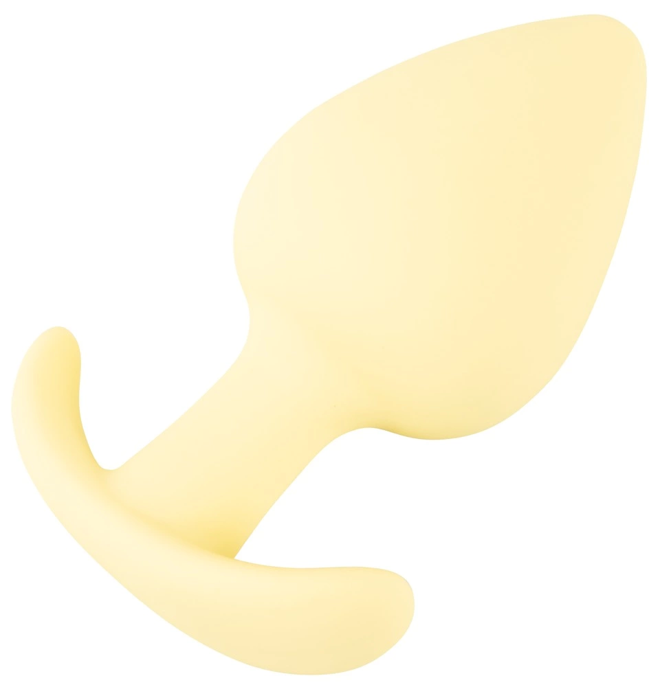 Cuties Yellow Mini Plug - Compact Silicone Model for Beginners. Butt plug. See functions