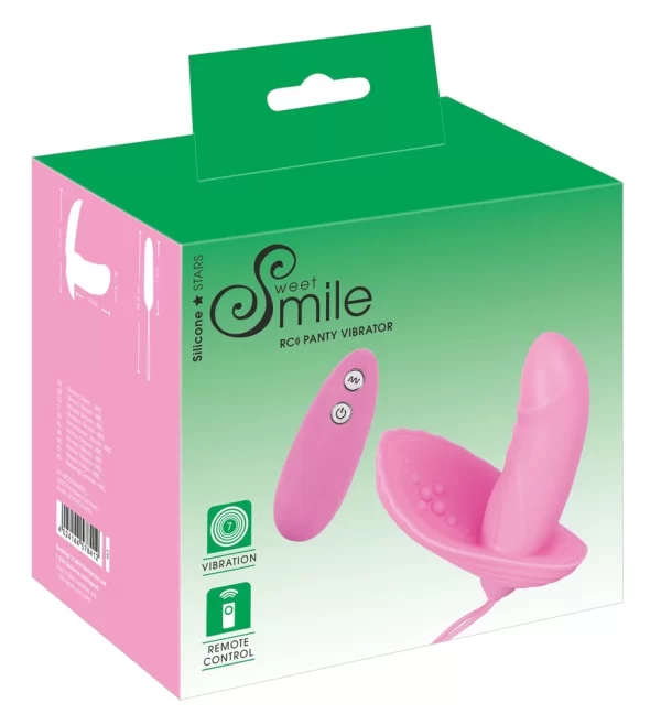 Sweet Smile Mini Wibrator RoÅ¼owy 8cm z FunkcjÄ… Zdalnego Sterowania