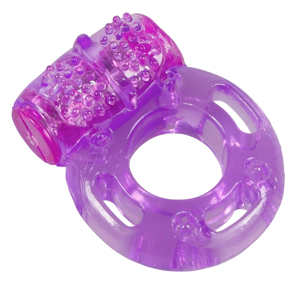 You2Toys Butterfly - elastyczny pierścień wibrujący fioletowy 3 cm - Anelma eroticshop