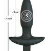 Black Velvets Silicone Small Plug with Multi-Speed Vibration